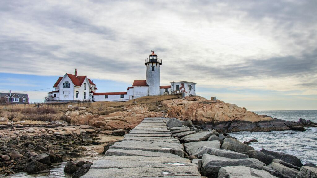 eastern point lighthouse in gloucester massachusetts